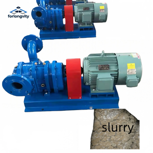 Bomba de lóbulos eléctrica de alta presión LZB de servicio pesado con conexión de brida de acero inoxidable y sello mecánico para lodos, aguas residuales y productos de pesca - Product Image 1