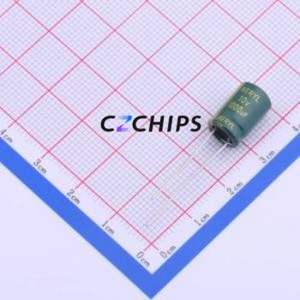 Condensador Electrolítico de Aluminio de Orificio Pasante RC010M102LO8*12TH-2A1E, Orificio Pasante, D8xL12mm, 1000uF, 20%, 10V, 1.05A-100kHz - Product Image 1