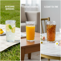 Gobelet en verre de 450 ml au design moderne, avec bouchon à paille, réutilisable, portable, unisexe, sans BPA, anti-fuite, sûr pour les aliments, vente en gros