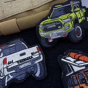 Parches de Tela de Lona Bordados en 3D con el Logotipo de Jeep, Personalizados OEM ODM, con Gancho y Bucle de Resina para Vehículos Todoterreno (ORV) - Product Image 3