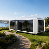 Maisonnette Apple Cabin moderne préfabriquée modulaire de luxe pour hôtel, gîte ou resort