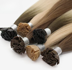 K.SWIGS Extensions de cheveux à pointe plate 100% cheveux humains vierges Balayage Ombré Kératine pré-collée Sans nœuds Cuticules alignées Vente en gros - Product Image 6