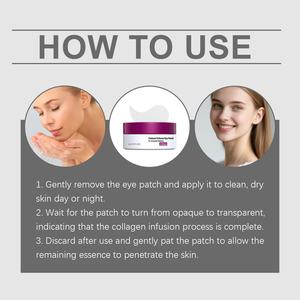 Parches Veganos de Colágeno para <span class=keywords><strong>Ojos</strong></span>, Marca Privada OEM ODM, <span class=keywords><strong>con</strong></span> Ácido Hialurónico, para Ojeras, Hinchazón, Arrugas y Bolsas en <span class=keywords><strong>los</strong></span> <span class=keywords><strong>Ojos</strong></span> - Product Image 5