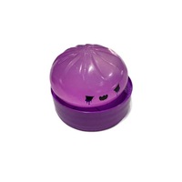 Jouet Squishy Halloween en résine, fantôme violet en forme de boulette vapeur, à presser, doux et anti-stress