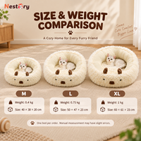 Lit pour animaux de compagnie en peluche confortable et lavable de luxe, écologique, en alpaga, pour chat et chien, pour un sommeil profond, canapé d'intérieur, quatre saisons