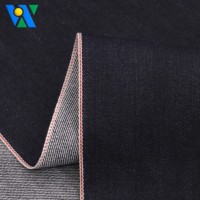 Tela vaquera selvedge de 20 oz, muy pesada, sin elasticidad y rígida, rollos de tela vaquera cruda para chaquetas y prendas vaqueras vintage.