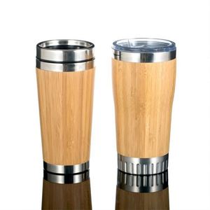 Wholesale 360Ml 450Ml 530Ml <b>Coffee</b> Mug Stainless Steel Tea With Surface Finishing Bpa Free <b>Bamboo</b> <b>Cups</b> - Product Image 4