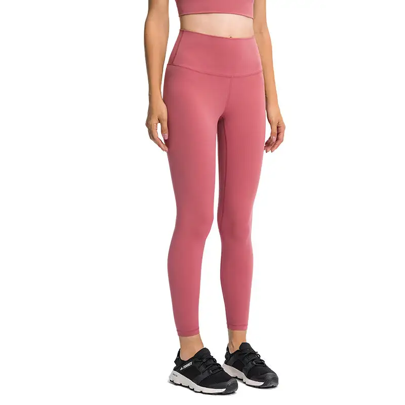 Pantalons de sport colorés en coton avec étiquette personnalisée Leggings de confort Pantalons extensibles à motifs personnalisés Leggings de yoga et de gymnastique