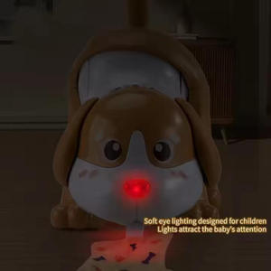 ITTL chien Musical bébé apprentissage ramper interactif électrique balançant colle douce chiot à piles marche chien jouets pour enfants - Product Image 4