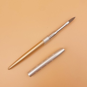 High Quality Nylon Nail Hair <b>Brush</b> Set with Metal Pen Holder Custom Logo Support for Nail Salon - Product Image 2