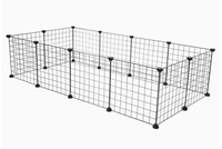 Kit de Composants Modulaires de Panneaux Grille DIY Pliables de Luxe avec Connecteurs Plastiques et Fixations à Double Trou, avec Plateau en Plastique et Fermeture par Bouton