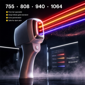 Machine d'épilation au laser à diode professionnelle 3000W, 100 millions de tirages, 4 longueurs d'onde 755 808 940 1064nm pour spa et clinique - Product Image 2