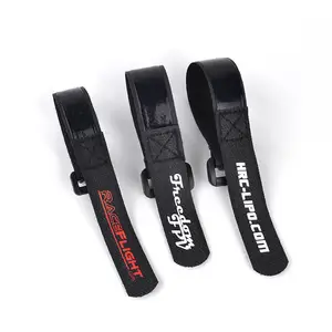 Rubberized Straps Non-Slip high quality reusable custom size logo print hook and loop nylon cable tie