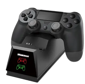 Untuk PS4/Slim/Pro Konsol Game Pengisian Daya untuk PS4 Pegangan Pengisi Daya Dasar Pengisian Ganda