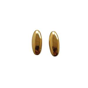 Boucles d'oreilles fines en acier inoxydable 316L avec placage or PVD, bijoux durables et résistants pour femmes et hommes - Product Image 1