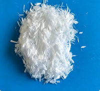 Material de Ingeniería, Fibra de Polipropileno de Alta Resistencia de 6 mm, 100% Polipropileno, Resistente a las Grietas, para Uso en Exteriores, Construcción de Hormigón