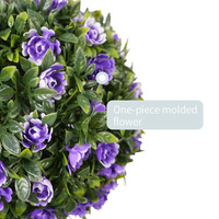 Arbre artificiel en PE de 120 cm, triple boule de roses, design KD, plante artificielle peu encombrante, boule de roses vertes, topiaire pour anniversaire et vente en gros