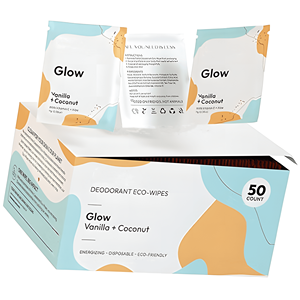 Usage quotidien Odeur de sueur corporelle Éliminer les <span class=keywords><strong>lingettes</strong></span> <span class=keywords><strong>Lingettes</strong></span> <span class=keywords><strong>déodorantes</strong></span> organiques sans rinçage pour Camping Gym Voyage - Product Image 2