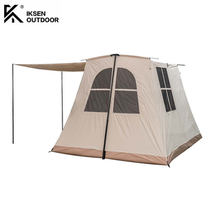 4 Season Canvas Two Bedrooms Waterproof Quick Setup Lightweight Family Use Outdoor Camping Glamping <b>Tents</b> - Product Image 4