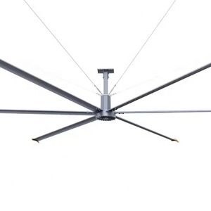 Grand ventilateur électrique à pales en aluminium, ventilateur de plafond géant HVLS de 7,3 m, 6 pales, 380 V/220 V, 38 dB - Product Image 1