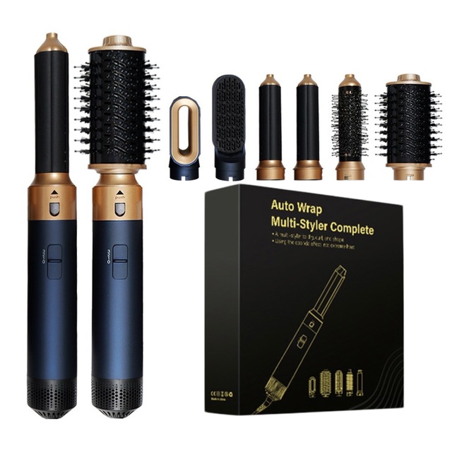 6 in 1 Airstyler Ionic Hair Dryer Hair Curler Brush for Curling Straightening Volumizing and Drying Hair Multi Stylers Tools