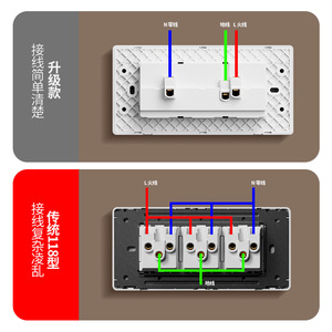 Integrated Switch <b>Socket</b> Panel 15 Outlets Wall Mounted Standard Grounding PC Material <b>With</b> <b>Usb</b> Port - Product Image 1