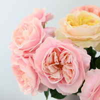 Handgefertigte 65 cm Echt-Touch Künstliche Seidenrose mit Luxuriöser Feuchtigkeitsspendender Textur für Brautsträuße Moderne Wohnungsdekoration