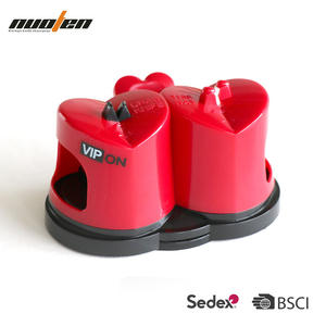 Afilador de cuchillos de doble ranura Vipon, herramienta de afilado manual de cerámica de múltiples granos para uso doméstico en la cocina - Product Image 3