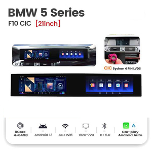 Radio de coche Android de doble pantalla de 21 pulgadas, reproductor de vídeo <span class=keywords><strong>Multimedia</strong></span> automático para BMW 5 Series F10 CIC NBT 4G Lte WIFI GPS - Product Image 3