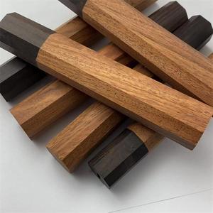 Mango de Madera de Ébano, Mango Octagonal, Artesanía Manual, Bricolaje, Mango de Cuchillo Damasco Semiterminado, Mango de Cuchillo de Cocina Japonés - Product Image 5