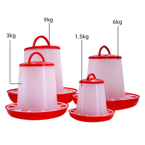 Herramienta colgante de cría de aves de corral, alimentadores y bebedores de plástico <span class=keywords><strong>para</strong></span> granja y cría de <span class=keywords><strong>pollos</strong></span> de bebé - Product Image 1