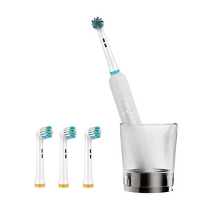 แปรงสีฟันไฟฟ้าแบบชาร์จไฟได้ ชนิด C ชาร์จไฟได้ กันน้ำระดับ IPX7 พร้อมหัวแปรง 3 หัว สำหรับการดูแลช่องปาก - Product Image 1