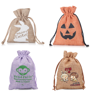 Eco-friendly Custom Cotton <b>Drawstring</b> Jewelry Gift <b>Bag</b> Recycled Material <b>Small</b> Size Custom Color Screen Printed Bracelets Rings - Product Image 3