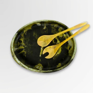 Bol à salade en résine époxy style vintage, vaisselle, décoration de table, décoration intérieure, bol à salade, soupe, fruits, au meilleur prix - Product Image 1