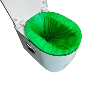 Sacs à déchets de toilettes compostables et biodégradables certifiés, film pliable personnalisé, film en rouleau Wrappon, toilettes portables pour camping-car, toilettes d'extérieur - Product Image 2