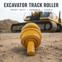 Rouleau porteuse supérieur moulé pour excavatrice DX500, pièce de train de roulement, rouleau supérieur de chenille, pièce de rechange