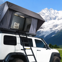 Carpa de Techo Rígida de Aleación de Aluminio Premium con Apertura Lateral para Acampar
