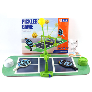 Mini <span class=keywords><strong>jeu</strong></span> <span class=keywords><strong>de</strong></span> société pickleball d'action sportive interactive pour enfants 3-12 tableaux <span class=keywords><strong>de</strong></span> bord à configuration facile avec palettes en plastique - Product Image 2