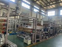 Machine chaude de stratification de fonte pour le tissu au tissu.