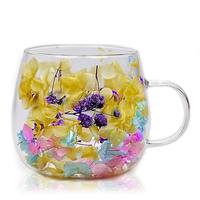 Lot de 2 ou 4 tasses à café en verre à double paroi, isolées, pour sublimation, 300-400 ml, droites, de luxe, modernes, compatibles micro-ondes