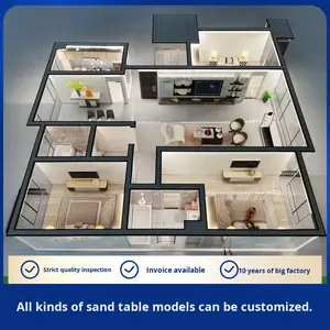 Klantspecifieke modelhuis lay-out verkoopkantoor villa interieur tentoonstelling volledige huisaanpassing kunstinterieur tuin gemeenschap ontwerp - Product Image 3