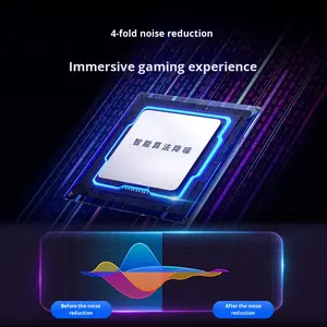 מיקרופון מחשב usb מעבה cardioid פלסטיק משחקים rgb לחיות הזרמת קול הקלטה שולחן עבודה הקלטה של רעש מסנן פופ - Product Image 5