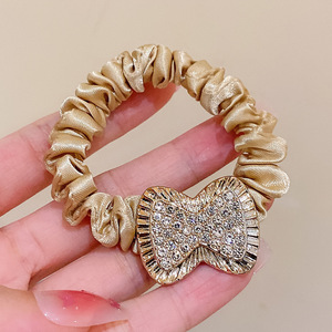 Fête Nuit Cheveux Chouchou Magnifique <span class=keywords><strong>Strass</strong></span> Soie Cheveux Cravates pour Filles Fantaisie Cheveux Décorations - Product Image 2