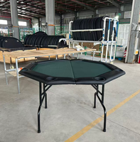 Nouvelle table de poker octogonale à 2 plis, table de divertissement, fabricants directs, table de poker personnalisée