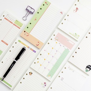Bloc de Notas de Hojas Sueltas con 6 Anillas, Diseño de Dibujos Animados Coloridos, para Escribir en el Diario y Planificar Diariamente - Product Image 3