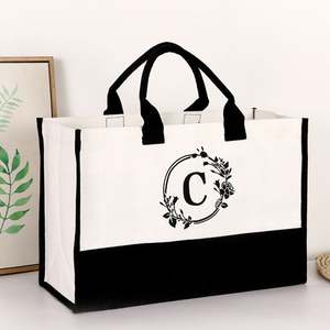 Bolsa de Lona con Diseño Personalizado, Bolsa de Regalo Monogramada, Regalo de Boda para Mujer - Product Image 4