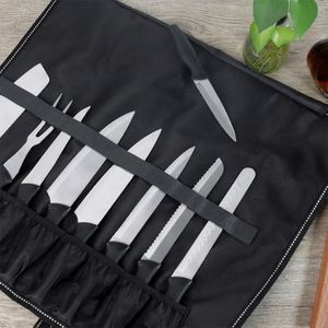 Multi-Purpose 8 Pockets Chef Knives Roll Bag for Kitchen Cooking <b>Tools</b> - Product Image 5