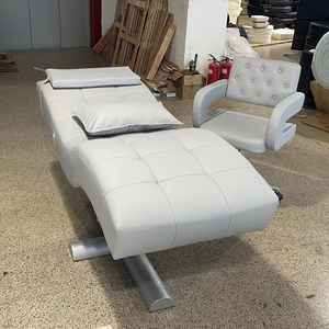 Cama <span class=keywords><strong>de</strong></span> <span class=keywords><strong>Belleza</strong></span> Plateada para Salón <span class=keywords><strong>de</strong></span> <span class=keywords><strong>Belleza</strong></span>, Moderna, con Altura Ajustable, Curva, para Tratamientos Faciales <span class=keywords><strong>y</strong></span> <span class=keywords><strong>de</strong></span> Pestañas, con Conjunto <span class=keywords><strong>de</strong></span> Silla - Product Image 6