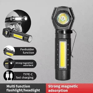 <b>LED</b> Headlamp Rechargeable Bright <b>Light</b> Dimmable Portable Outdoor Camping <b>Work</b> Lamp - Product Image 2
