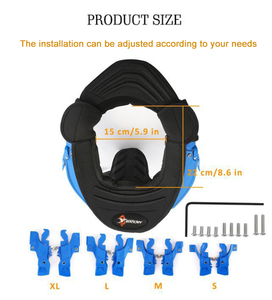 Taille Réglable <span class=keywords><strong>Motocross</strong></span> Racing Neck Guard Brevet Design Oreiller de Sport pour Équitation Motos Karts Accessoire de Protection du <span class=keywords><strong>Cou</strong></span> - Product Image 4